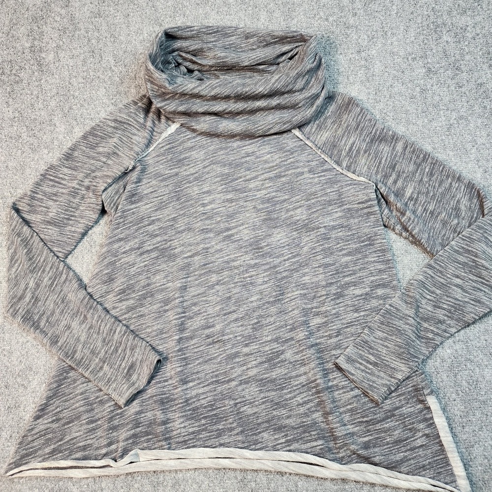 Free People Beach Cocoon Cowl Tunic Top Sweatshirt Womens S Gray Lounge Yoga FPB - Picture 4 of 13